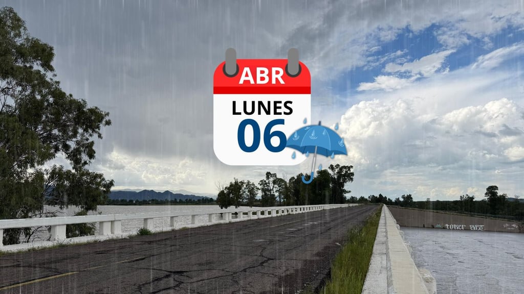 Tarde nublada y con lluvias para Durango: el pronóstico de HOY 6 de abril