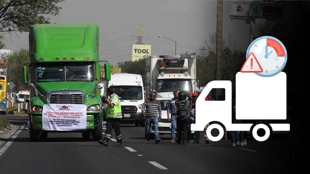 Por paro de transportistas, prevén retrasos en traslado de mercancías a Durango