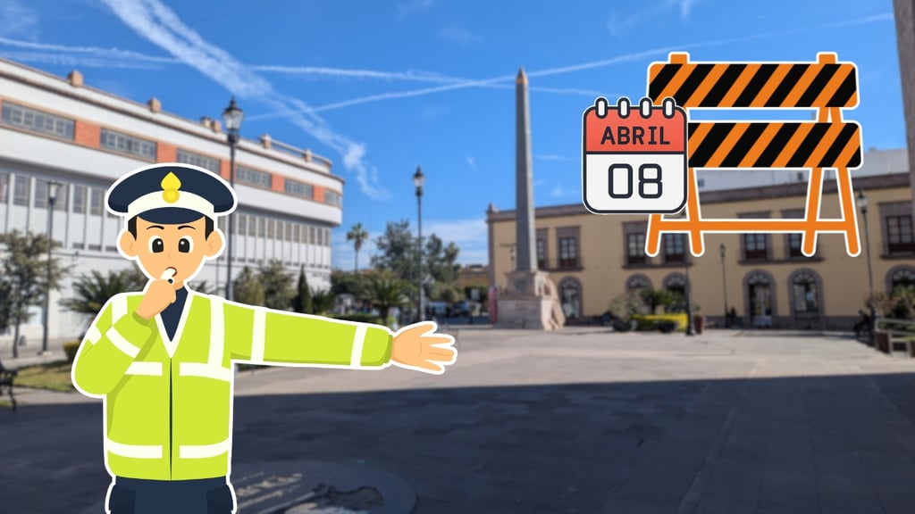 ¡Precaución! Por eventos, estarán cerradas estas calles del Centro de Durango HOY 8 de abril