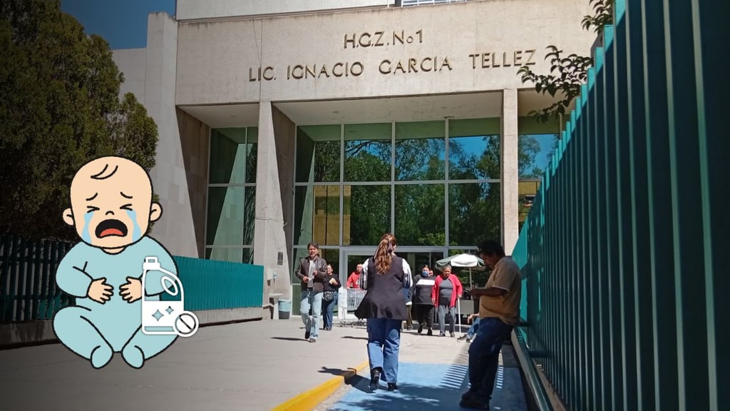 Bebé resulta intoxicado con cloro; es atendido en el IMSS Durango