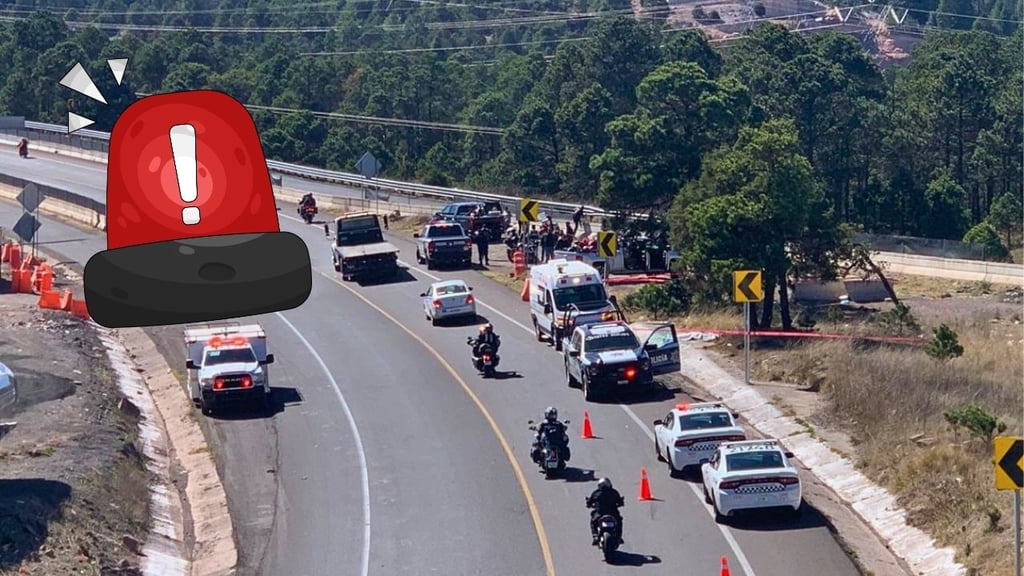 Accidente entre motocicletas en la Durango-Mazatlán deja una mujer muerta y tres lesionados