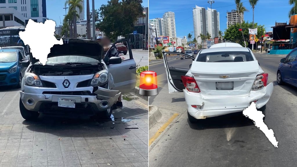 Camioneta con placas de Durango provoca choque en Mazatlán; pasajeros habrían ido 'de amanecida'