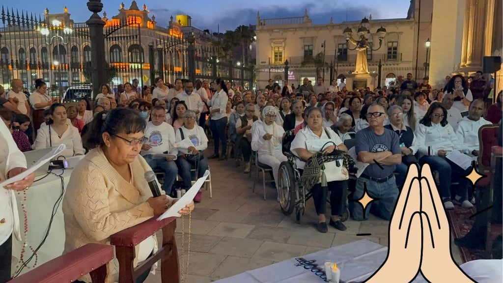 Cerca de 400 duranguenses participan en jornada de oración por la paz y víctimas de la violencia