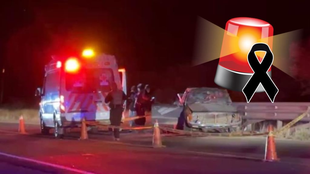 Muere conductor tras chocar contra valla en la Durango-Gómez Palacio