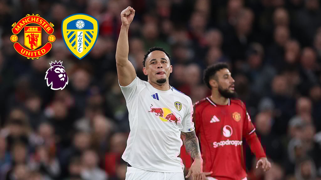 Premier League: Leeds United se impone 1-2 al Manchester United en un cierre de mucha tensión