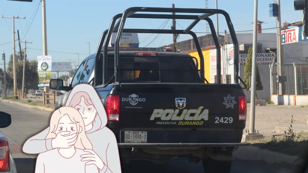 A plena luz del día, hombres golpean a mujer para despojarla de dinero en la ciudad de Durango