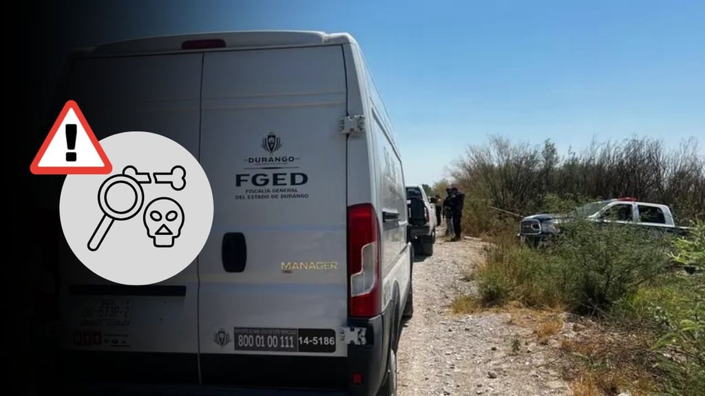 Hallazgo de restos óseos moviliza autoridades en Cuencamé