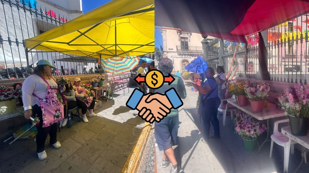 Comerciantes se instalaron al exterior de Catedral con motivo de la fiesta de San Jorge