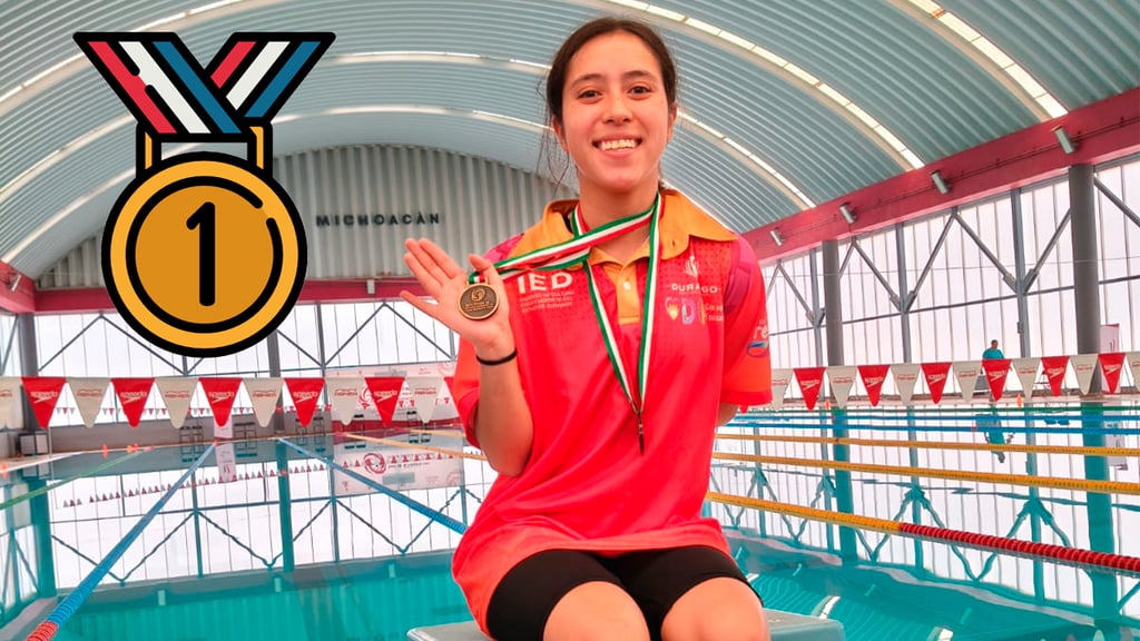 Duranguense Mariana Ortega brilla con doble oro en el Circuito Mexicano de Paranatación 2026