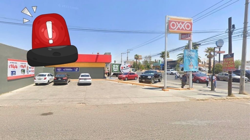 Sujetos armados intentan asaltar OXXO en Domingo Arrieta; huyen con un celular