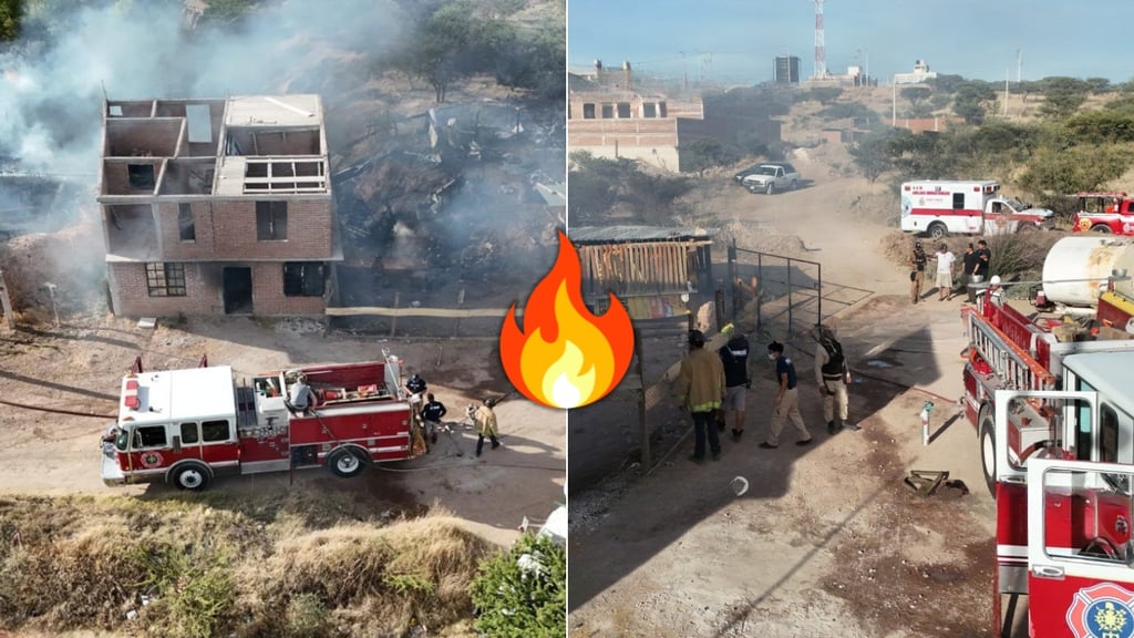 Incendio consume una vivienda en la colonia Proformex de Santiago Papasquiaro