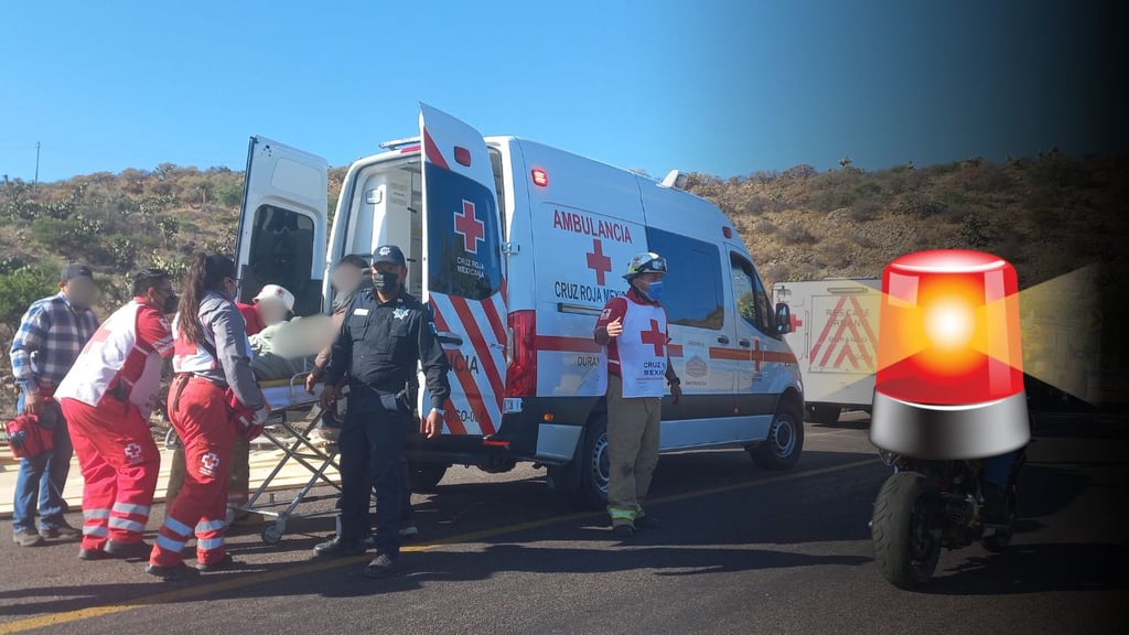Volcadura en la libre Cuencamé-Gómez Palacio deja un lesionado