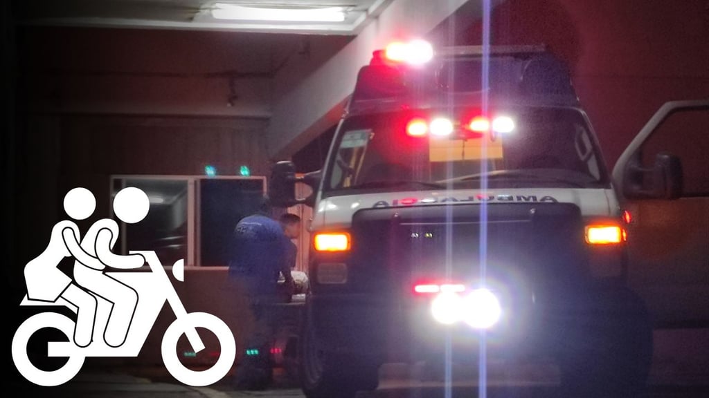 Mujer resulta lesionada tras derrape de motocicleta en carretera Durango-Gómez Palacio