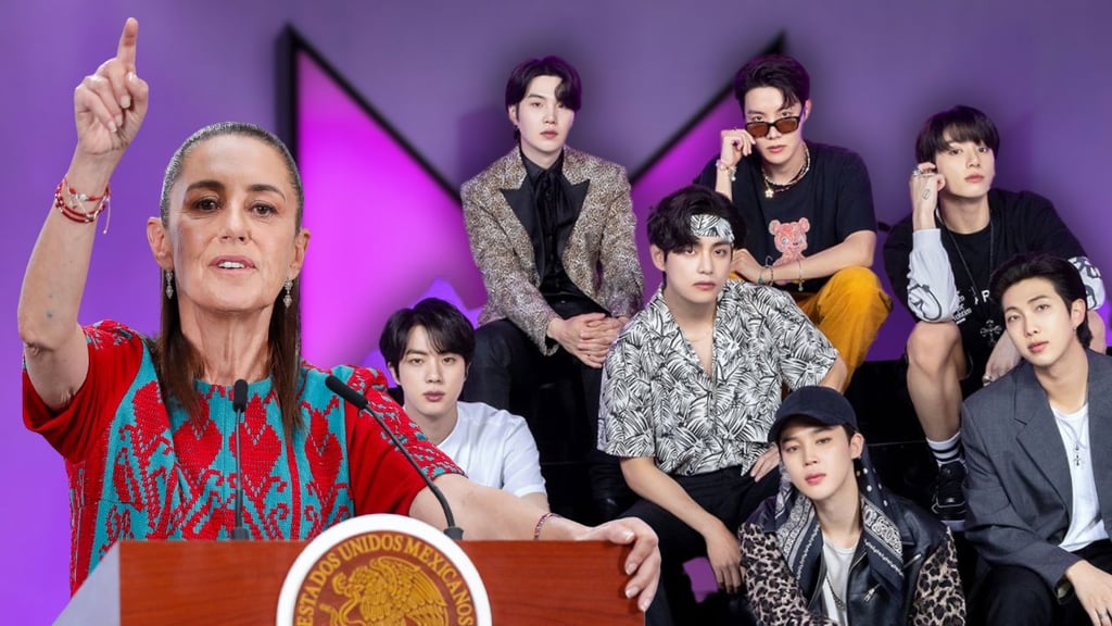 ¿Posible concierto gratis? Sheinbaum anuncia la visita de BTS a Palacio Nacional: fecha y hora