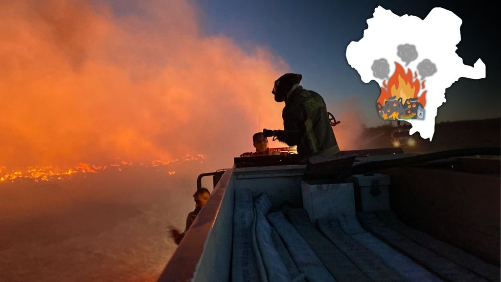 Hasta 70% de los incendios registrados en Durango son en lotes baldíos y pastizales