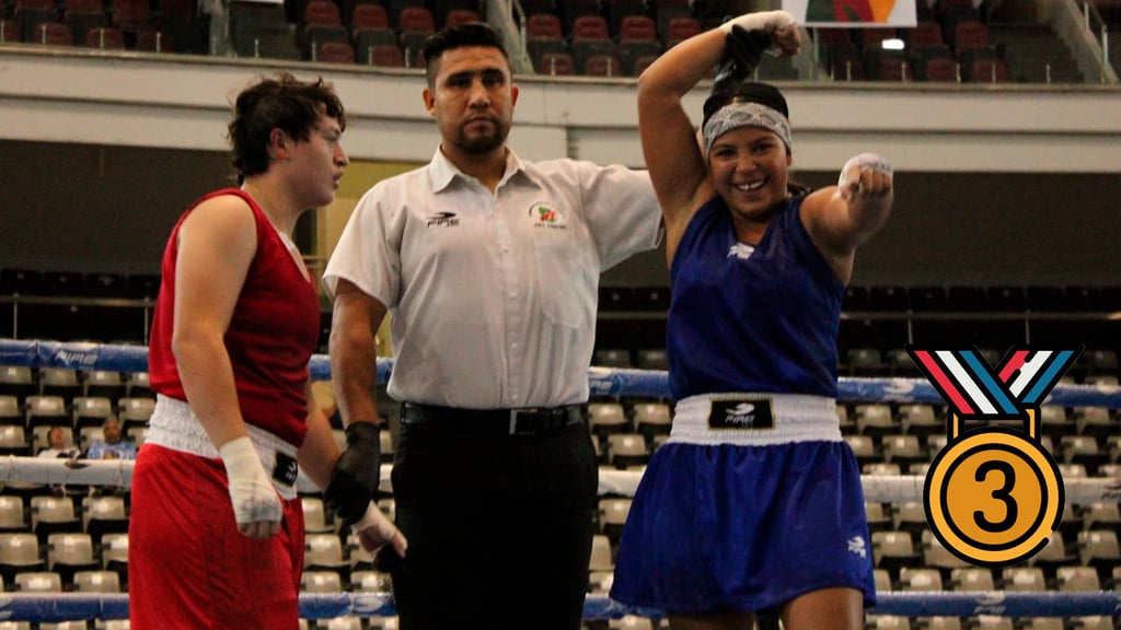Duranguense Fernanda Vázquez se cuelga el bronce en boxeo pluma de la Olimpiada Nacional 2026
