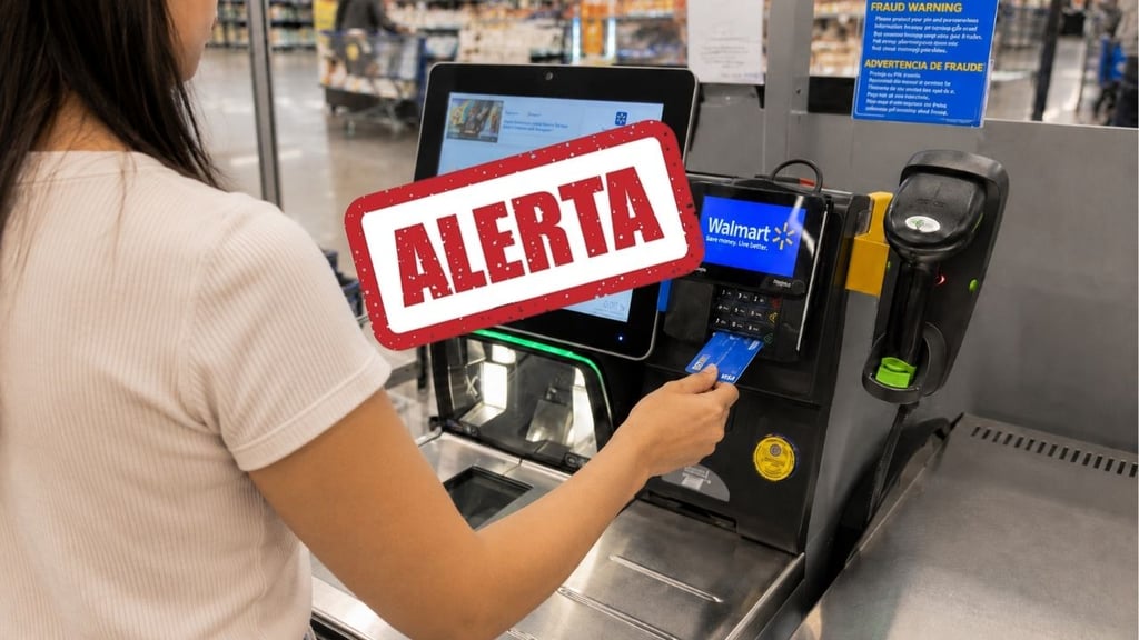 ¿Pagas en cajas de autopago? ¡Cuidado! así clonan tarjetas de clientes de Walmart