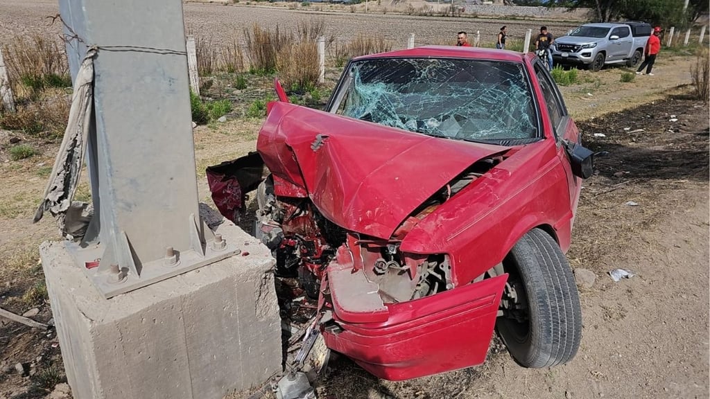 Enjambre de abejas provoca accidente familiar rumbo al Mezquital