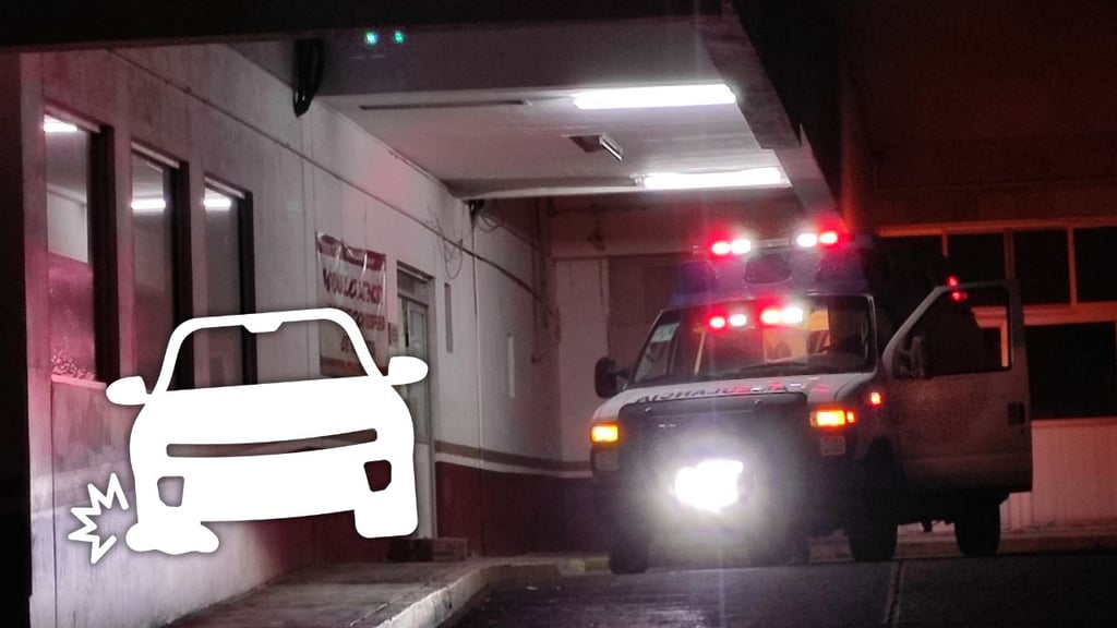 Mujer resulta lesionada luego de reventarse una llanta de su auto en Domingo Arrieta