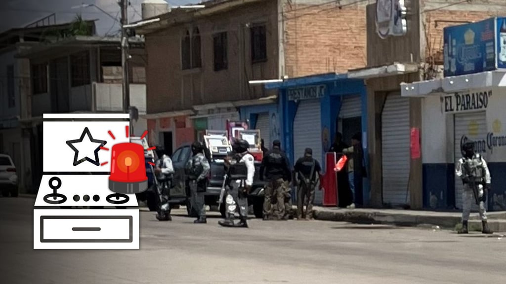 Guardia Nacional decomisa maquinitas y asegura local en la Juan Lira