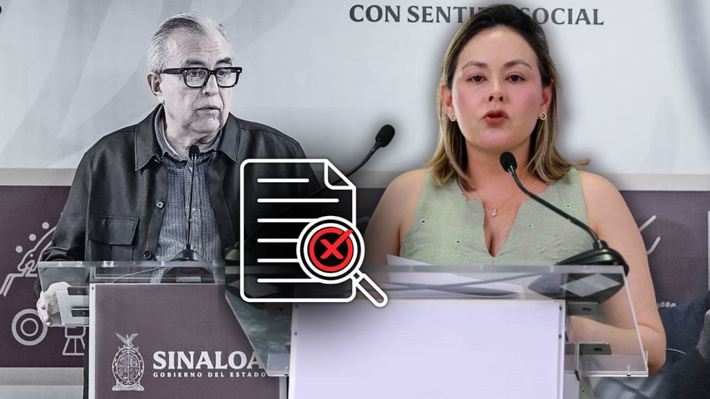 'Es información falsa': Gobernadora interina de Sinaloa sobre Rocha Moya en Palacio de Gobierno