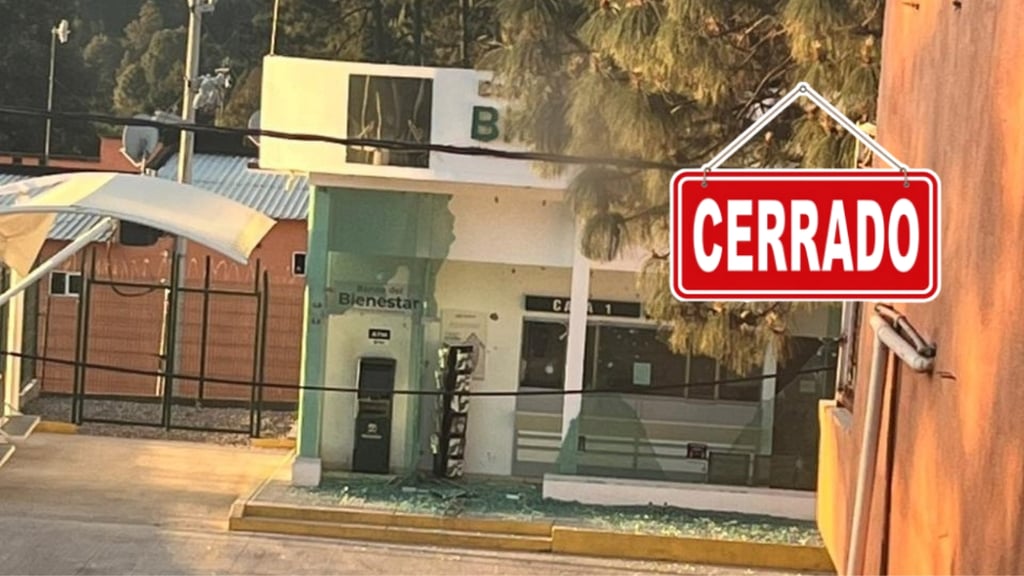 Banco del Bienestar que fue baleado en El Durazno estaba cerrado desde hace tres meses
