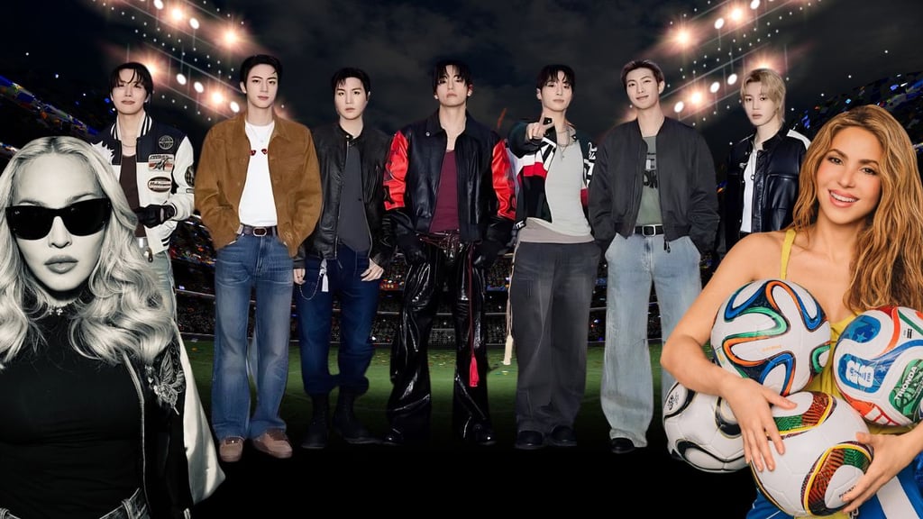 ¡BTS, Shakira y Madonna al Mundial 2026! Son los encargados del show de medio tiempo en la final