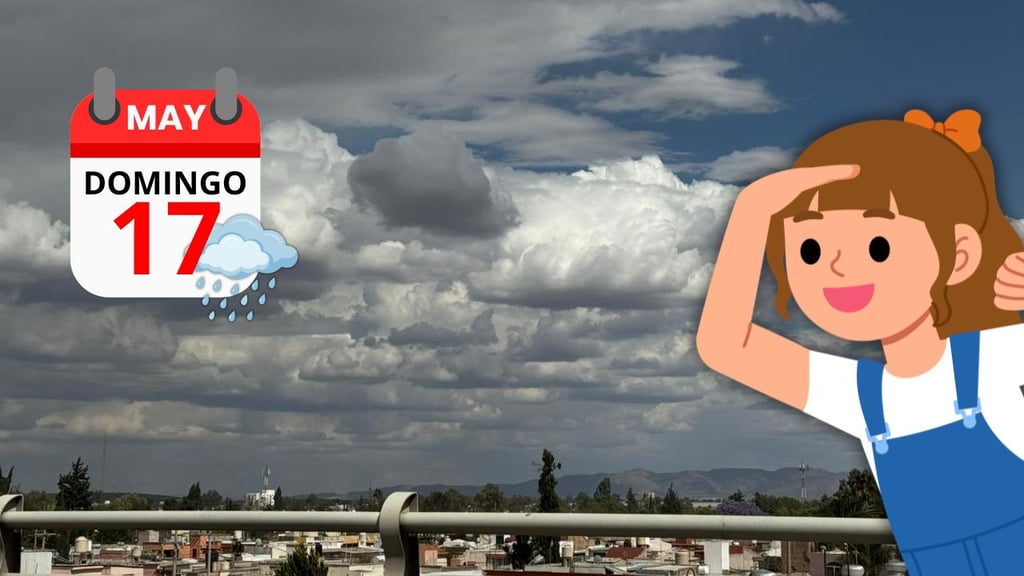 Domingo nublado en Durango, ¿y con lluvias? El pronóstico para HOY 17 de mayo