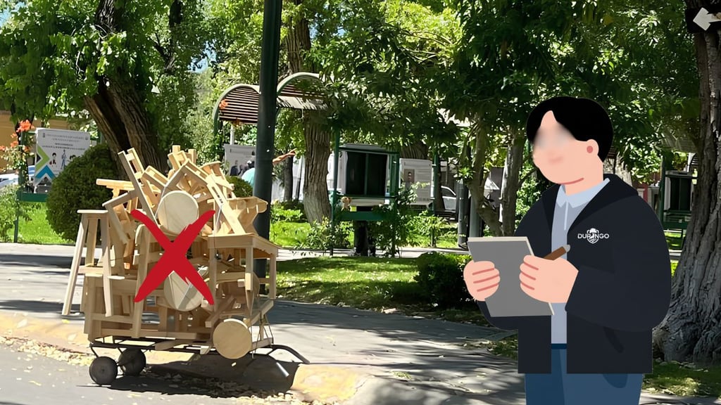 Detectan a comerciantes de Michoacán trabajando en Centro de Durango, sin permiso