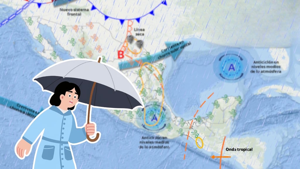 Onda tropical se acerca a México: estos estados esperan fuertes lluvias esta semana