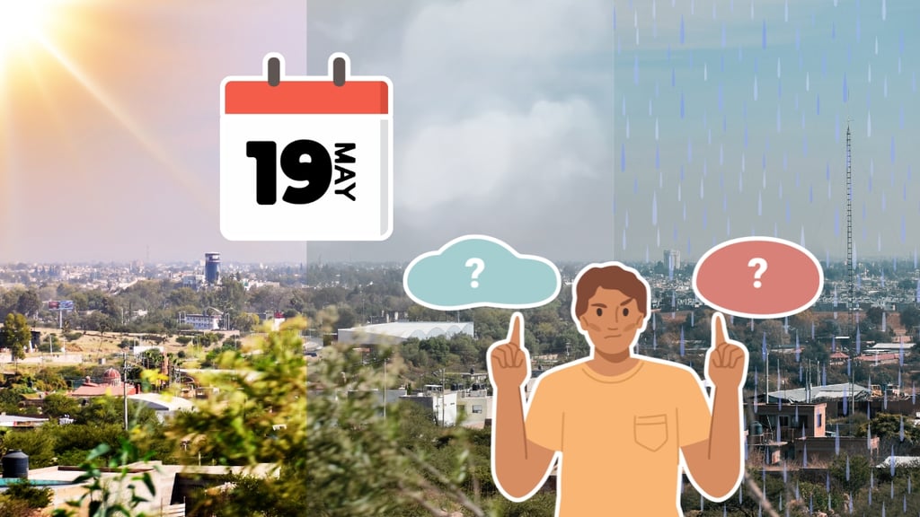 ¿Soleado, nublado o con lluvias? Así será el clima en Durango HOY martes 19 de mayo