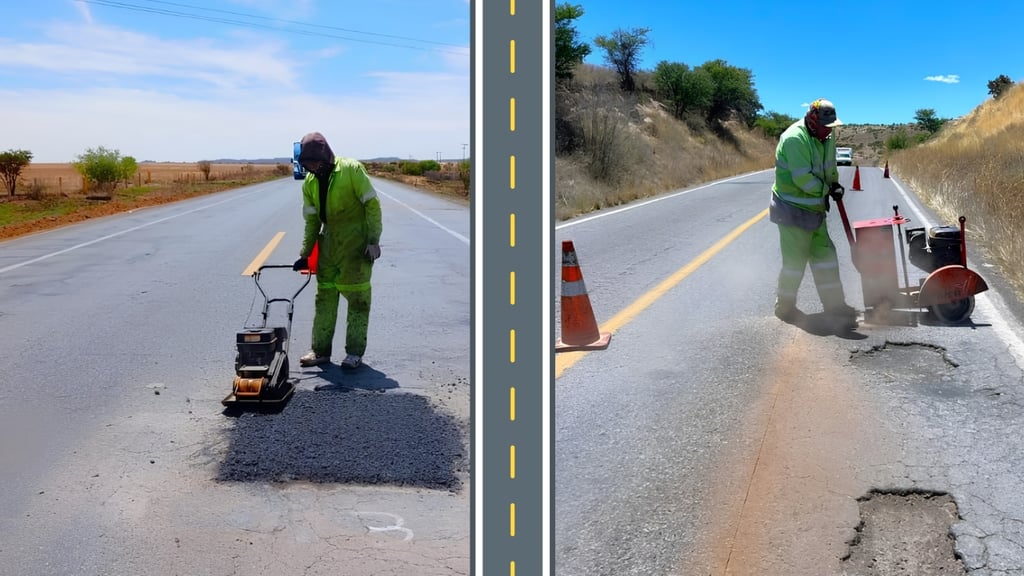 Rehabilitan 30 kilómetros de carreteras federales en Durango