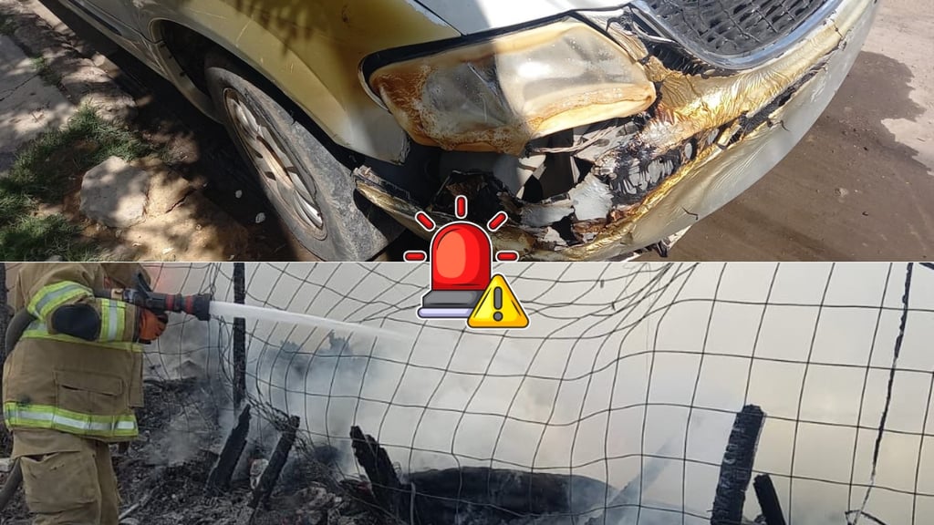 Arde lote baldío en la colonia El Refugio; fuego alcanzó un vehículo