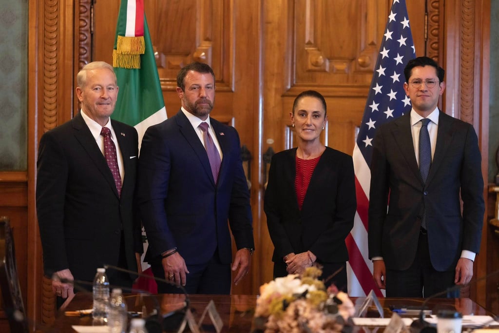 Postura. Sheinbaum insistió en que cualquier mecanismo de colaboración debe respetar la soberanía mexicana.
Foto: EFE
