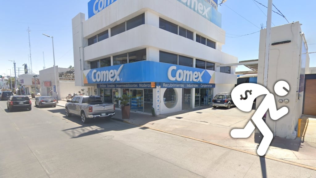 Rompen cristales y roban dinero en tienda de pinturas en avenida 20 de Noviembre