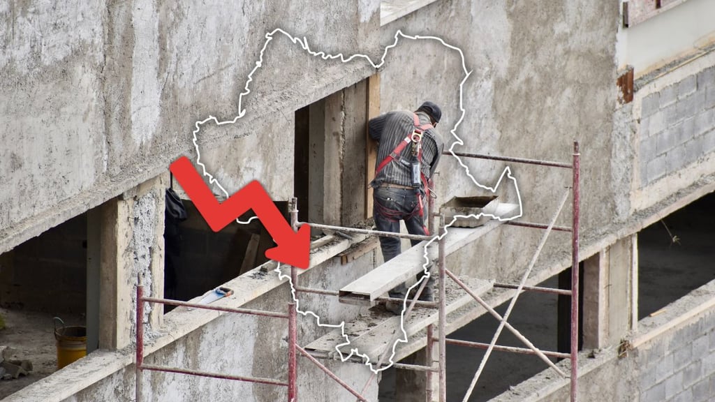 Construcción en Durango se desploma -52.5% en el último año