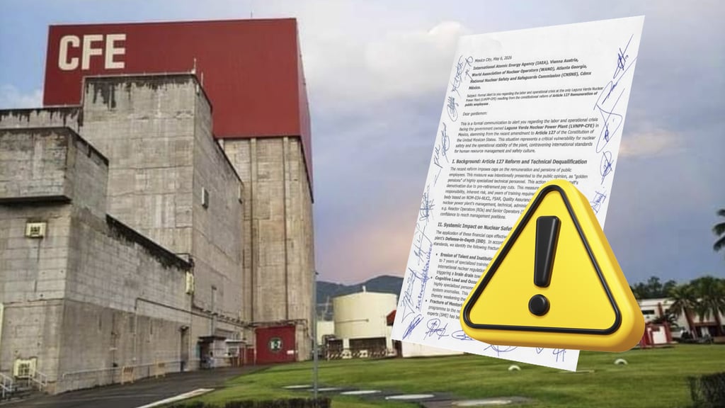 ¡Alerta en Laguna Verde! trabajadores advierten riesgos en la única planta nuclear de México