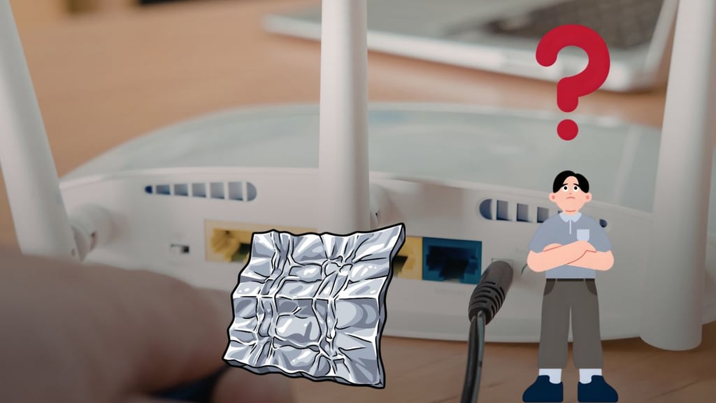 ¿Poner papel aluminio debajo del módem de WiFi mejora la señal? Esta sería su función