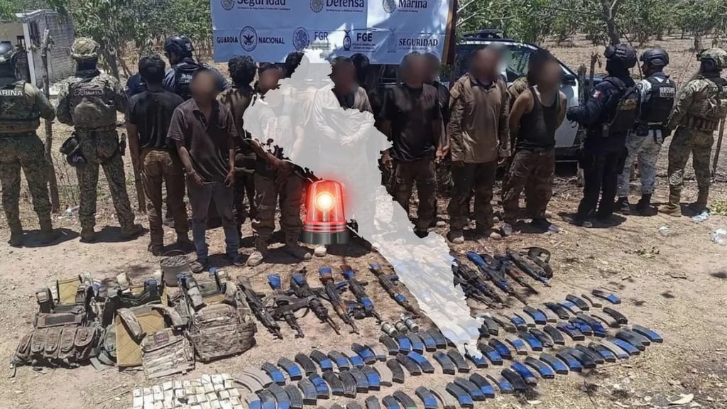 Detiene Marina a 13 presuntos integrantes de ‘Los Chapitos’ tras operativo en Sinaloa
