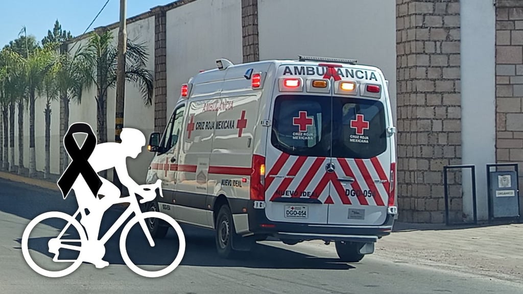 Ciclista muere tras desvanecerse cerca de negocio en Durango