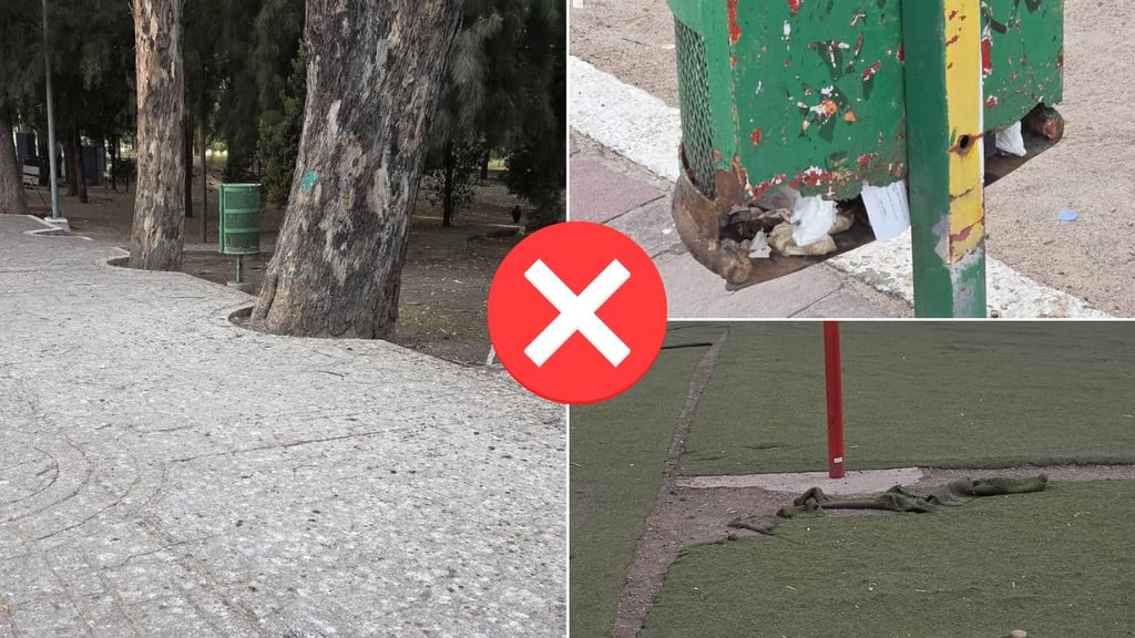 Parque Guadiana opera entre el abandono y malas condiciones, denuncian en redes sociales