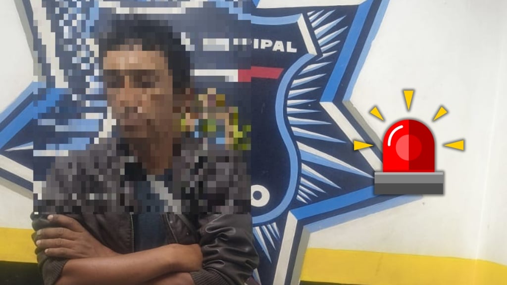 Arrestan a hombre que molestaba peatones y pateaba puertas en el Centro de Durango