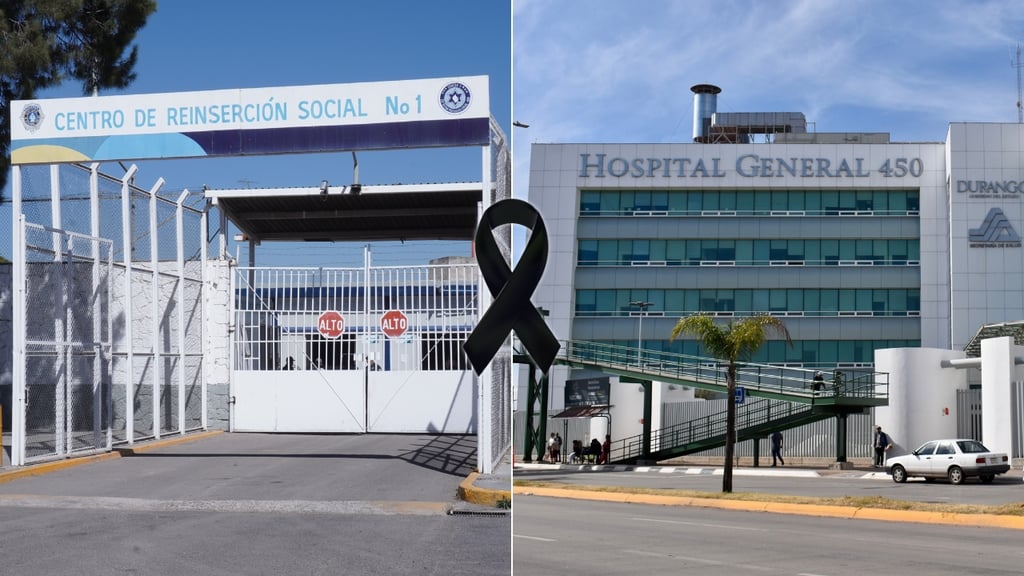 Muere interno del Cereso 1 de Durango mientras recibía atención médica en el Hospital 450