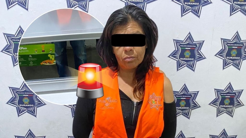 Detienen a mujer tras ser sorprendida robando un microondas en la Zapata