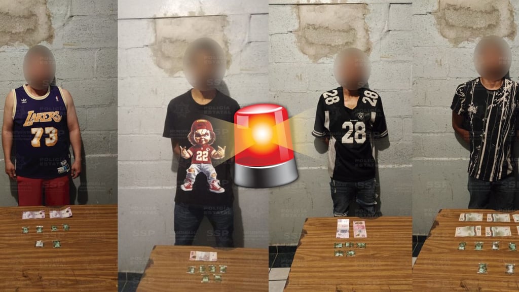 Detuvieron a cuatro sujetos por presunto narcomenudeo en Gómez Palacio
