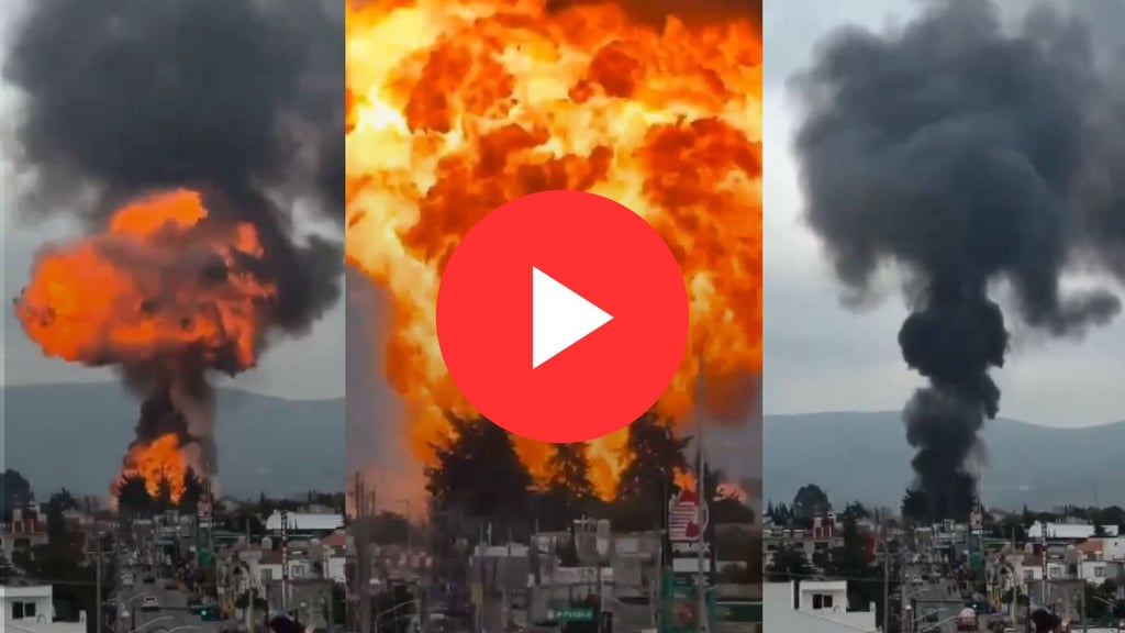 Explotan 4 pipas de gas cerca de una escuela en Puebla; se trataría de ‘huachicol’ | VIDEO