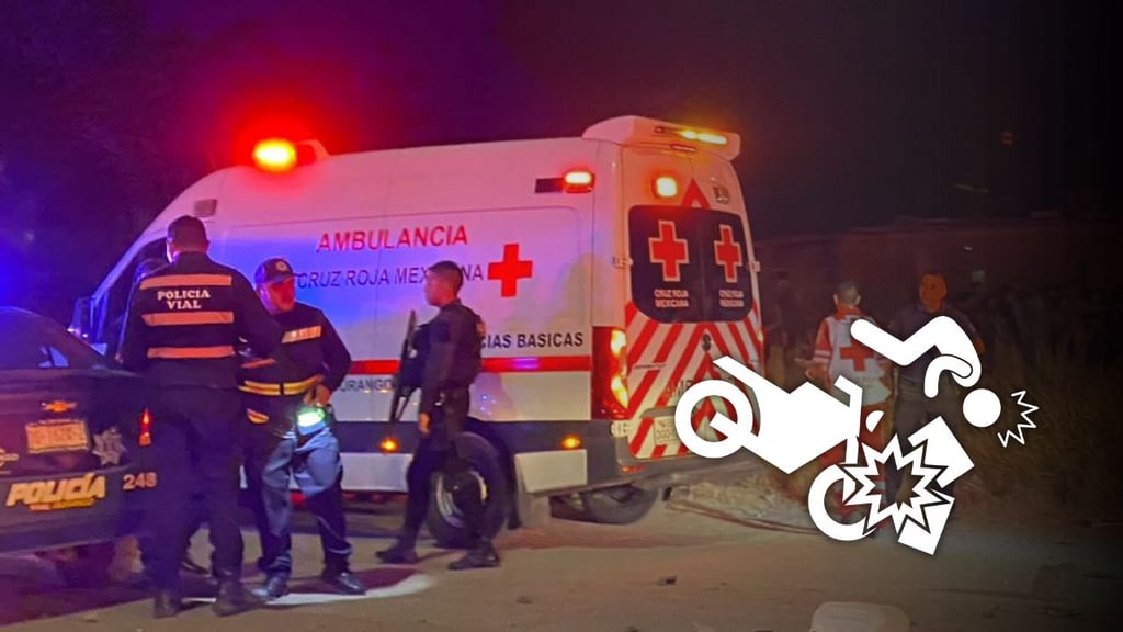 Motociclista sufre traumatismo craneal tras derrapar en carretera de San Juan del Río