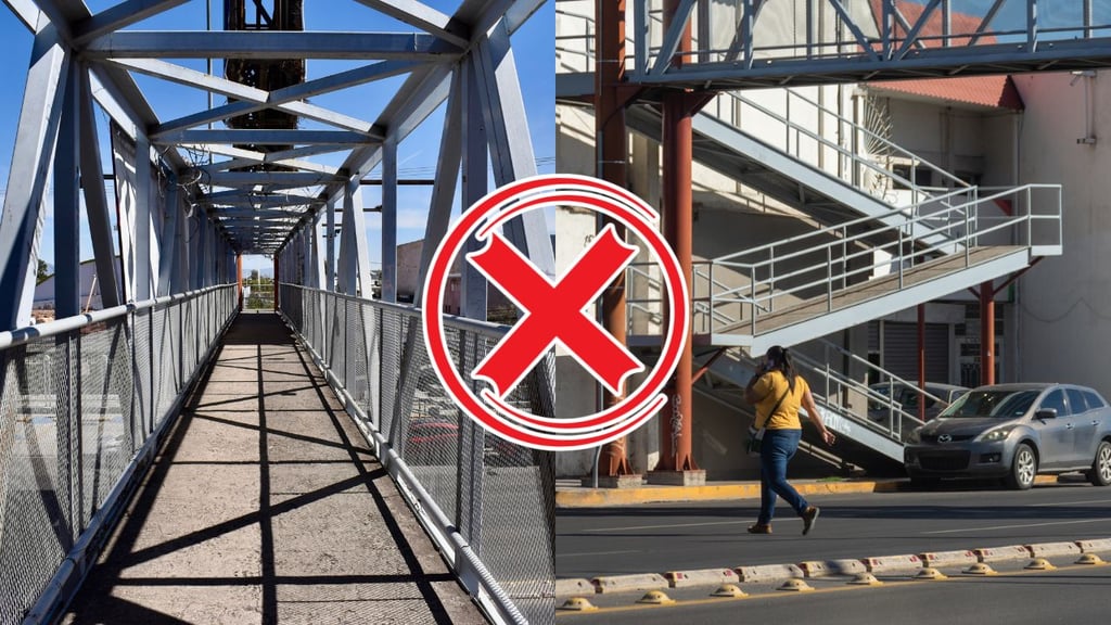 Puentes peatonales de Durango capital deben ser retirados; nadie los usa: Regidor