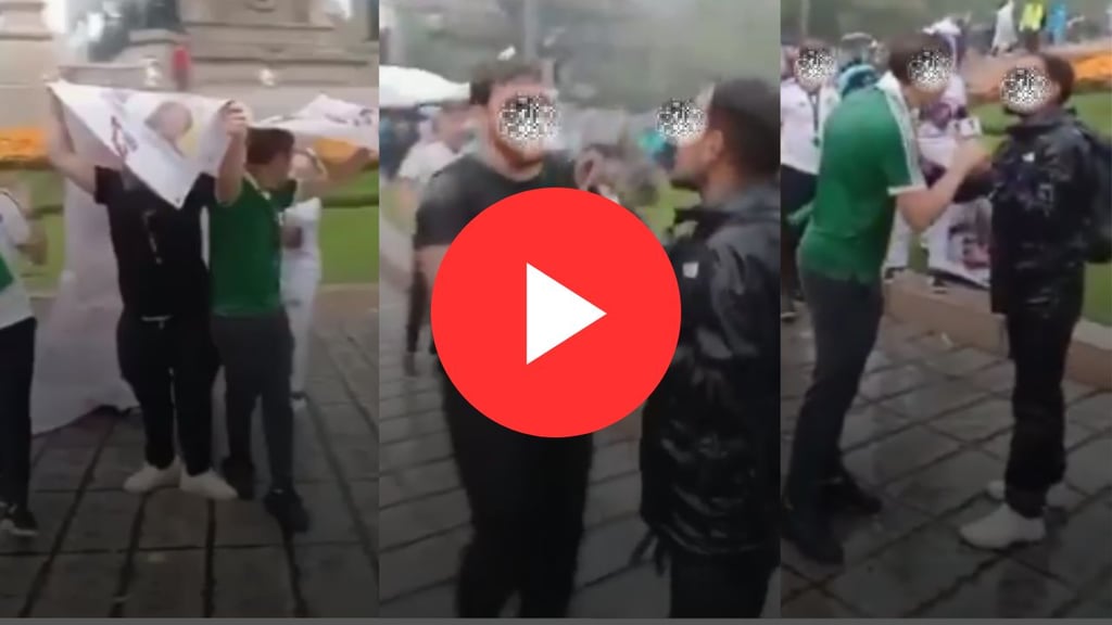 Mundial 2026: Aficionados toman lonas de desaparecidos para cubrirse de la lluvia y causan indignación | VIDEO