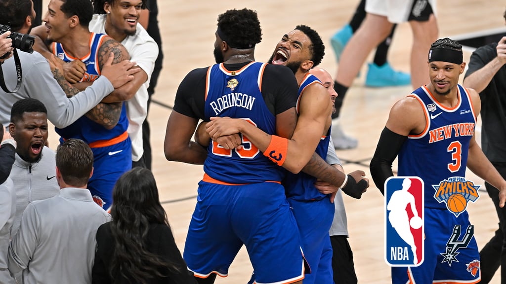 NBA: New York Knicks liquida a San Antonio Spurs y alza el gran título de liga tras 53 años